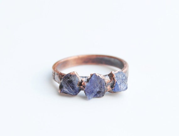 Tanzanite Copper Stack Ring Tanzanite Copper Stack Ring