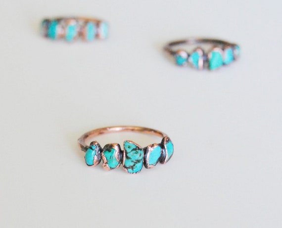 Raw Turquoise Stacking Ring Raw Turquoise Stacking Ring