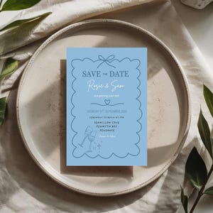 SAVE THE DATE Wedding invitation template