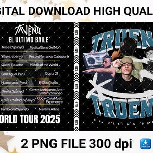Trueno Digital File 300 dpi, 2 PNG files in the download.