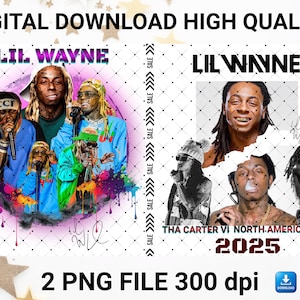 Lil Wayne PNG File: Tha Carter Album Art, Vintage Rap Tee (Digital Download
