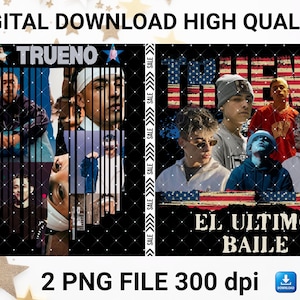 Trueno The Last Dance Digital File 300 dpi, 2 PNG files in the download.