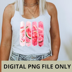 Watermelon Brushstroke PNG, Summer Brushstroke PNG, Watercolor Brush Stroke Digital Download, Fruit Brushstroke Digital PNG