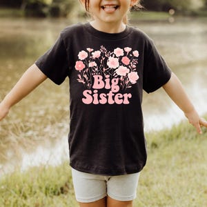 Grote zus roze bloem INSTANT DOWNLOAD voor shirt, beker, draagtas en meer, mooie bloem grote zus grafische png, grote zus digitaal ontwerp