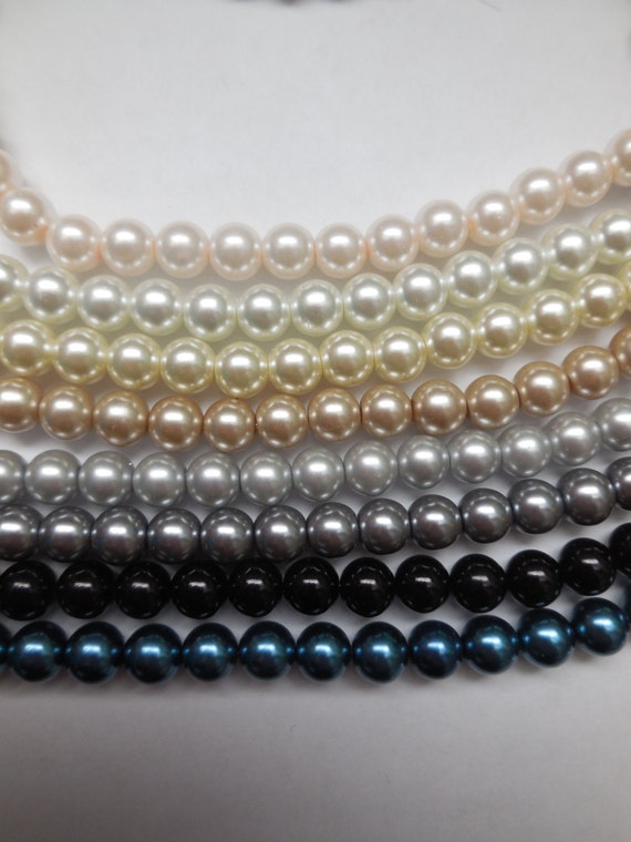 braided twisted pearl necklace chunky statement pearl necklace Bridesmaid Bridal custom order necklaces
