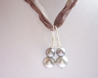 Custom order pearl earrings