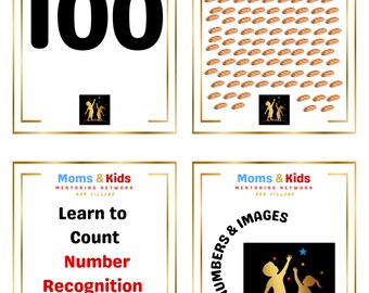 Number Flashcards 1-100 – Toddler Counting Activity (PDF Printable)
