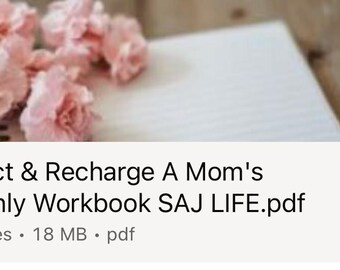 Reflect and Recharge: A Mom’s Monthly Workbook