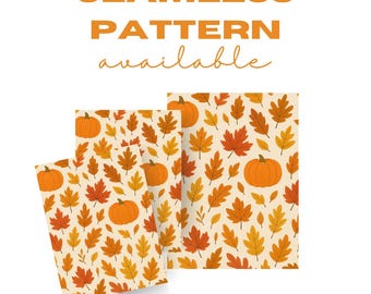 Fall Seamless Pattern – Autumn Digital Backgrounds | All things Fall | Instant Download