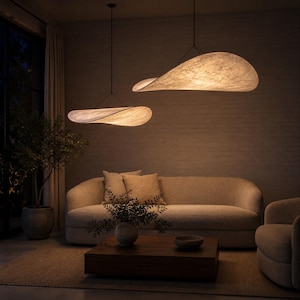 Sidenhängelampa, art déco-ljuskrona, nordisk tyghängande lampa, modern vardagsrumslampa, champagnefärgad sovrumslampa