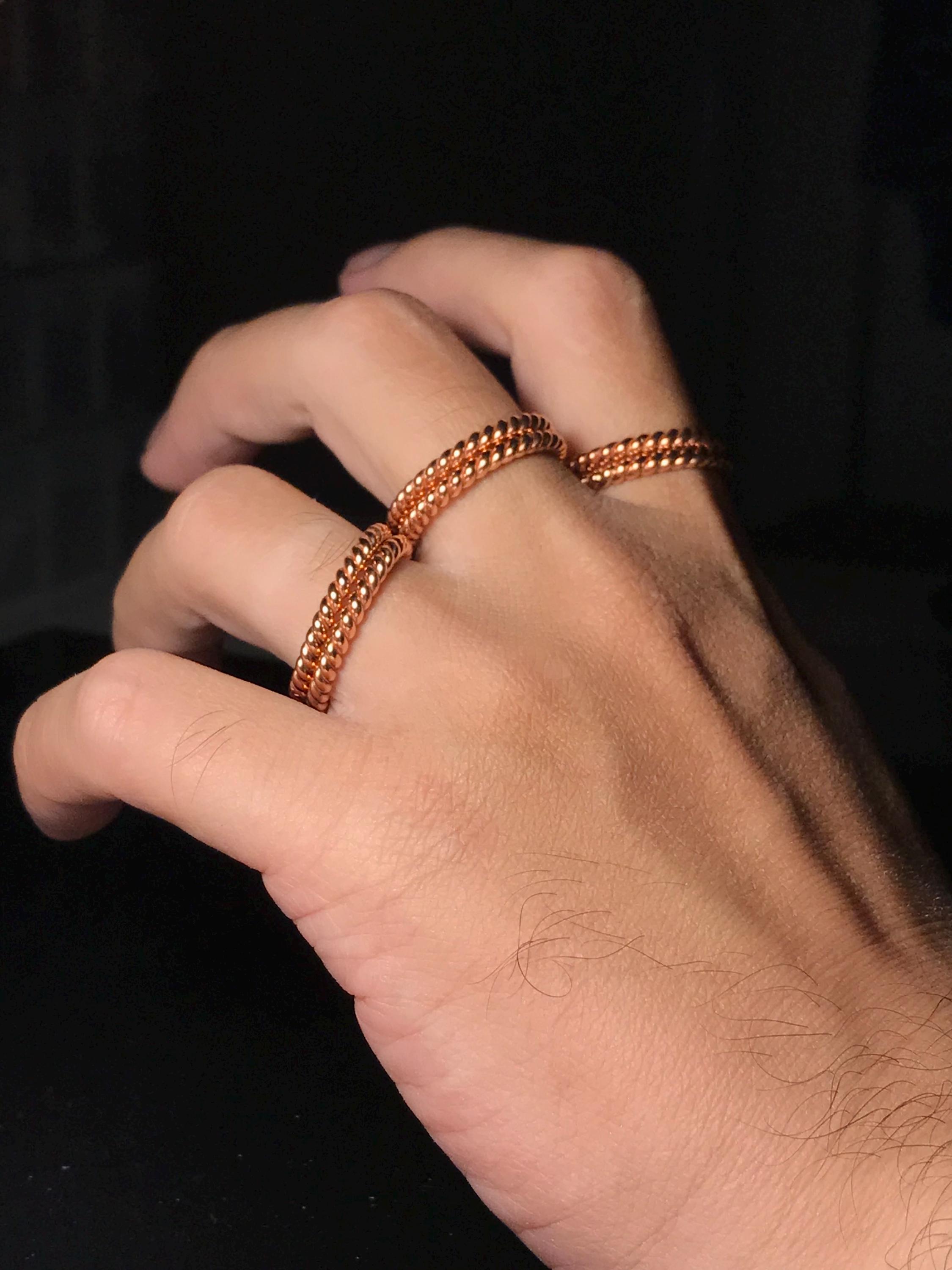 テンソルリング：重ね付けできる指輪 - USサイズ9 | 8個セット