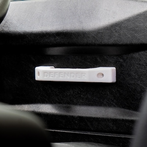 Land Rover Defender Interior White Door Handles - Pair (1983-2016)