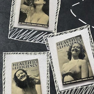 Health and Efficiency Magazines x 3  1943 issues   1940s- Naturist, Nudists, Naturism.