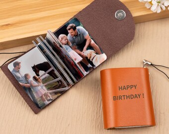 Custom Photo Album Keychain, Custom Name Keychain Gift, 12 Photos, Birthday Gift, Wedding Album Gift, Christmas Gifts, Anniversary Gifts