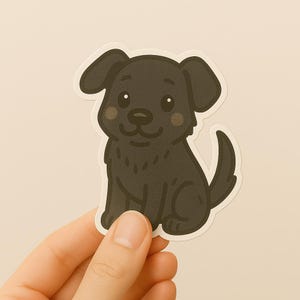 Aangepaste hondensticker – gepersonaliseerde huisdiersticker, kawaii-hondsticker van foto, waterdichte vinylsticker voor laptop, waterfles, tijdschriften