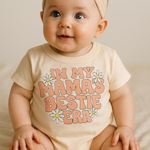 Mono de verano para bebé niña, mono con estampado de flores y letras, body tipo camiseta para bebé, ropa beige para bebé.