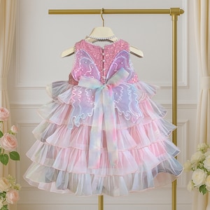 Butterfly Birthday Dress: Tulle Princess Party Gown