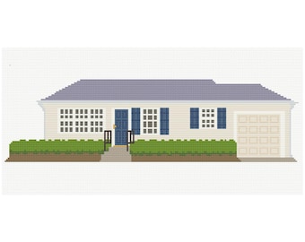 Custom Home Cross Stitch Chart