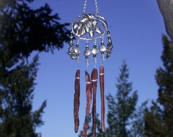 Campana de viento de bellota de metal