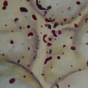 Original Abstraction Signed Oil Wall Painting on Cardboard Ukrainian Artist V. Kovalenko Contemporary Artwork, 82х68 cm