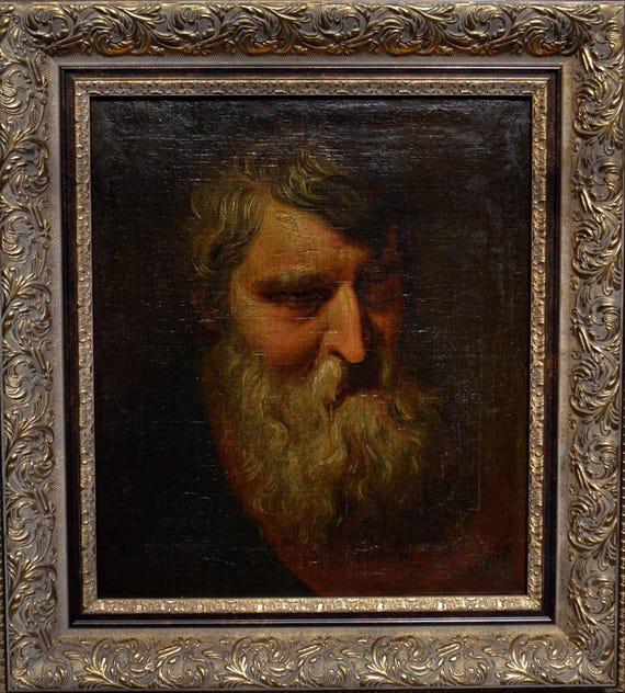 アカデミックスタイルのキャンバスに描かれた壮麗なアンティーク