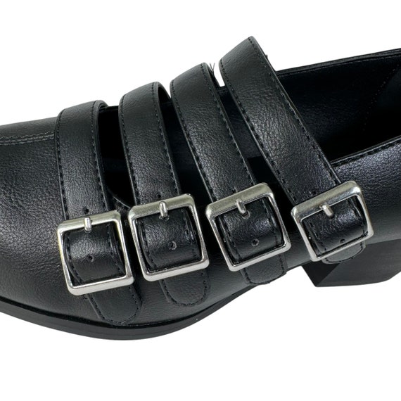 Strange Cult Cvlt Black Coven Heel Shoes Straps G… - image 7