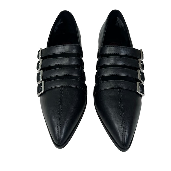 Strange Cult Cvlt Black Coven Heel Shoes Straps G… - image 2