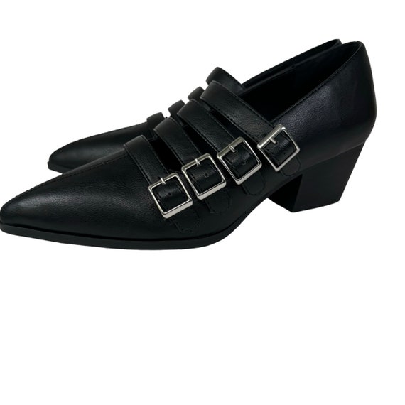 Strange Cult Cvlt Black Coven Heel Shoes Straps G… - image 3