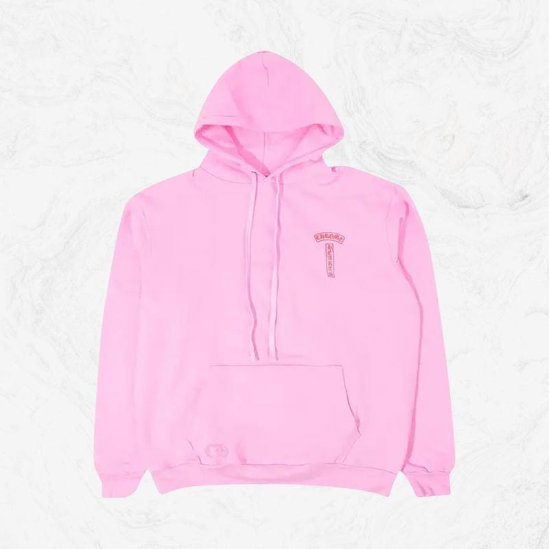 【Chrome Hearts】Red Logo Hoodie★フーディ★Pink Chrome Hearts Red Logo Hoodie Pink - Buy at Hypeneedz
