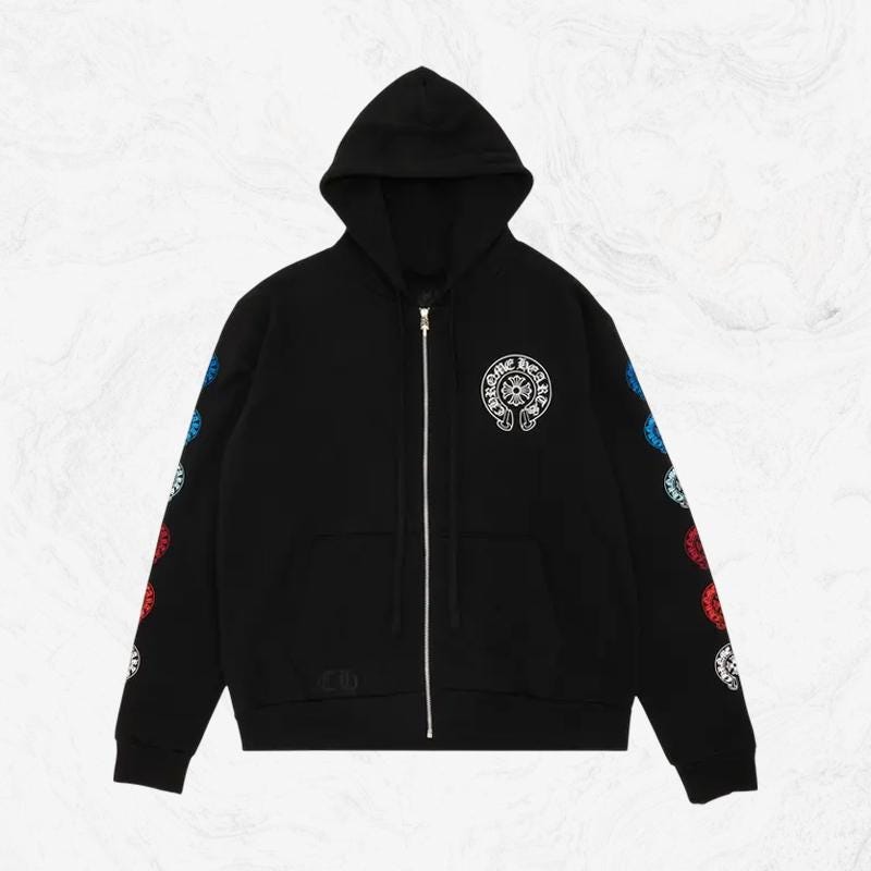 【Chrome Hearts】アメリカ国旗 セメタリー クロス zip hoodie Chrome Hearts American Flag Cross Zip Up Hoodie – Justin Reed