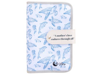 New Baby Gift, Portable Diaper Changing Pad, Changing Clutch, Baby Travel Changing Pad, Nautical, Congratulations Pregnancy Gift Set