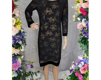 Vestido de coquetel preto vintage para mulheres, Vestido preto de noite para mulheres, Vestido preto de coquetel, Vestido preto elegante, Vestido preto clássico, Presentes