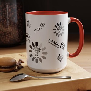 Schrullig Fehler Kaffeetasse, Perfekt für Tech-Liebhaber, Programmierer, Humor Geschenke, Geeky Decor, Bürobedarf, lustiges Geschenk, Becher lustig