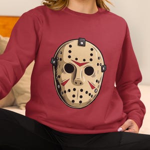 Horror Charakter Sweatshirt, Horror Fan Geschenk, Halloween Bekleidung, Gruseliges Sweatshirt, Einzigartige Horror Mode, Trendy Geschenk, Gruselig, Halloween