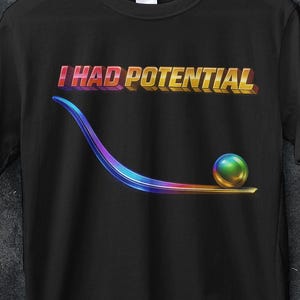 Dr. Graces „Ich hatte Potenzial“-Shirt, Projekt Hail Mary T-Shirt, Meme-Shirt, Jazz-Hände, Lustiges Physik-Wissenschafts-Shirt, Film-Shirt, Merchandise