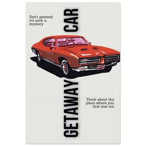 Getaway Car Classic Semi-Glossy Paper Poster