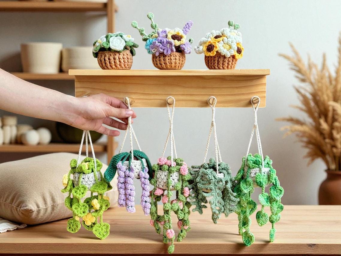 Plantas colgantes de pared - Etsy México, image size:1138x854