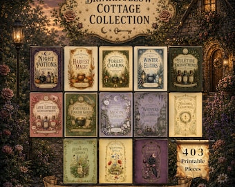 Mini Printable Matchbox Bundle, 13 Vintage Apothecary Matchboxes, Junk Journal Ephemera, Potion Labels, Cottagecore Printable Kit