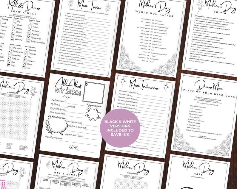 Mothers Day Games, 11 Activities for Mother’s Day, Trivia, Word Search, Would You Rather, and more included image 5