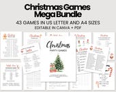 Christmas Games Printable Office Christmas Games Downloadable Christmas Games Office Party Games Holiday Games Christmas Games for Adults