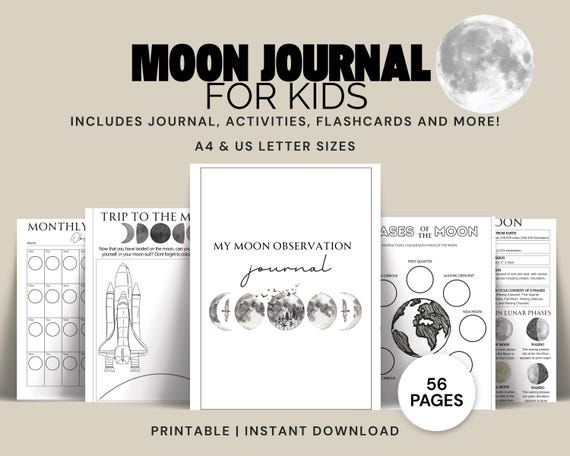 Printable Moon Diary