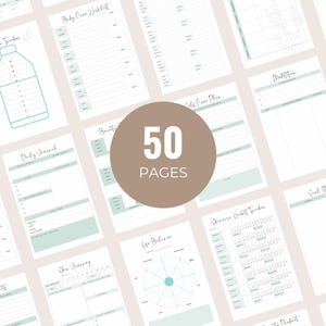 Printable Glow Up Planner, Selfcare Planner, Self Care Journal, Wellness Journal, Mental Health, Personal Growth, Beauty Routines Tracker image 6