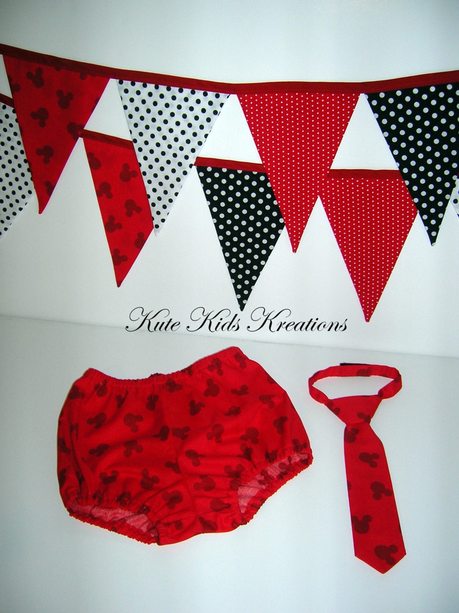Baby Boy's Diaper Cover and Tie Made With Mouse Ears Etsy