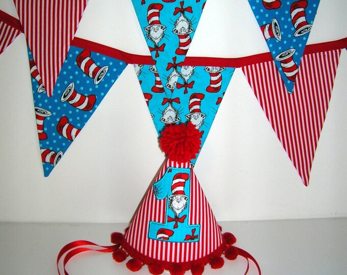 Baby's Birthday Hat Dr. Seuss Cat in the Hat Made From Etsy