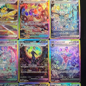 Set of 9 Primasitc Evolution Holo and Textured Card, made with the highest quality possible, perfect to the touch