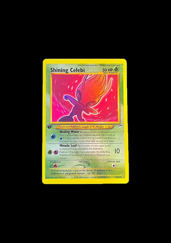 shining celebi pokemon card value Shining Celebi Neo Destiny #106 CGC 8.5