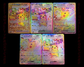Pikachu Ex 238/091 Proxy Card  Surging Sparks  Special Illustration Rare   Premium Quality | Proxy/diy [EN/JPN] | Textured Holographic - Etsy