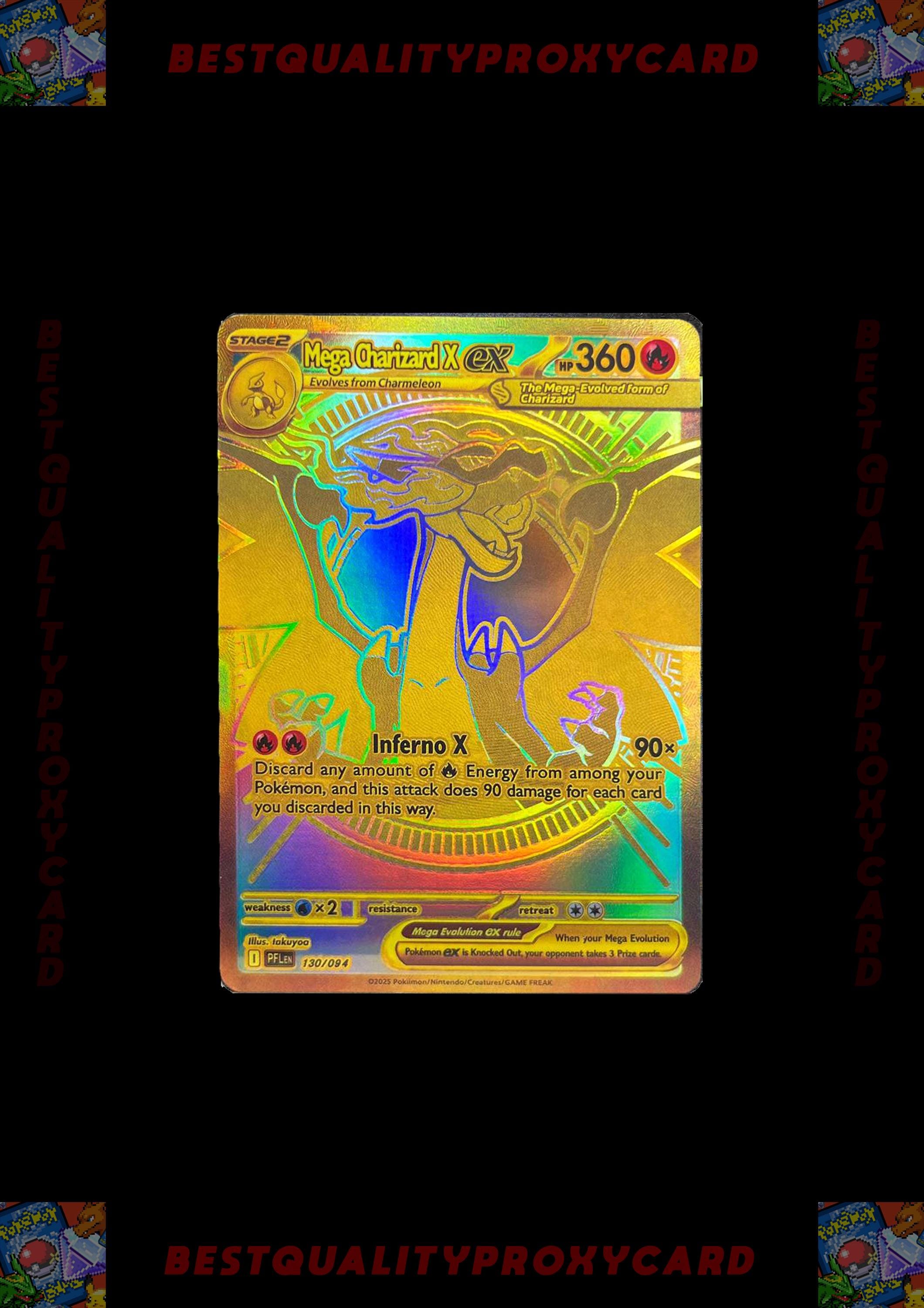 Mega charizard x gold card - Etsy 日本