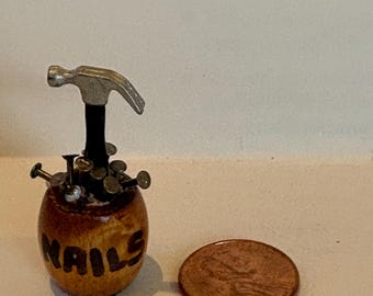 Dollhouse Mini  Hammer and nails