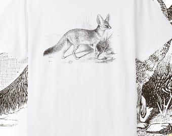 Vintage Fennec Fox T-shirt: Retro tee animal